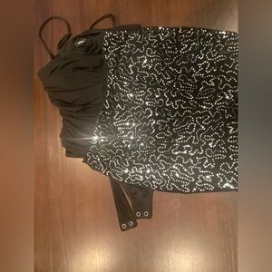 Black/Black Silver tops-2